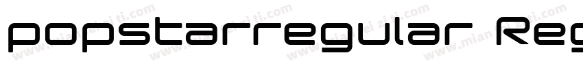 popstarregular Regular字体转换